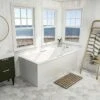 Beaufort Portland 1800 X 800 Single Ended Bath With Grips