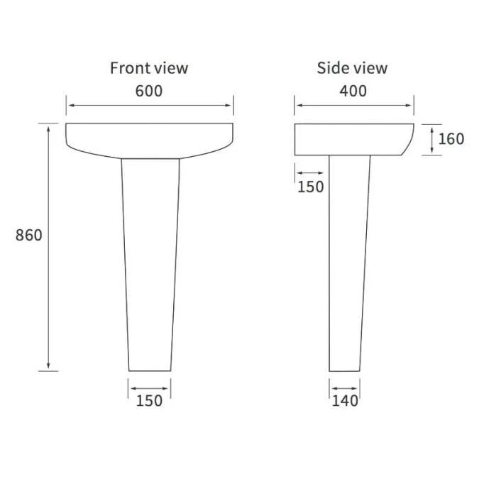Allier Bathroom Suite, Basin, Toilet & Double Ended Bath 1700mm 5 Allier Bathroom Suite, Basin, Toilet & Double Ended Bath 1700mm - Image 5