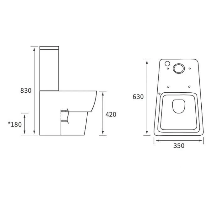 Allier Bathroom Suite, Basin, Toilet & Double Ended Bath 1700mm 6 Allier Bathroom Suite, Basin, Toilet & Double Ended Bath 1700mm - Image 6