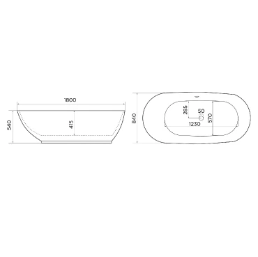 April Cayton Freestanding Bath - 1790 X 830mm 3 April Cayton Freestanding Bath - 1790 X 830mm - Image 3