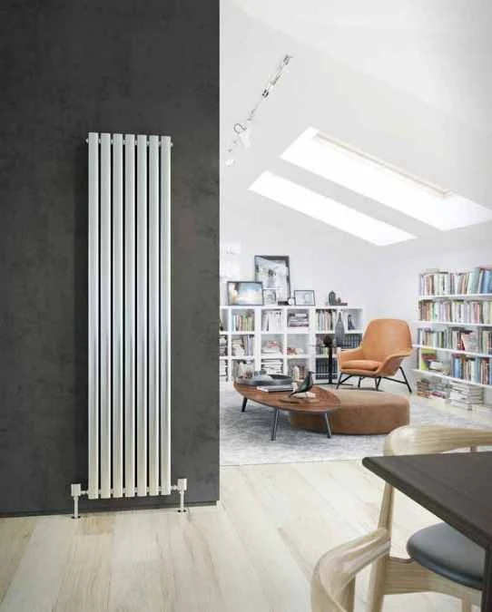DQ Cove Brushed Stainless Steel Single Sided 1800 X 413 Vertical Radiator 1 DQ Cove Brushed Stainless Steel Single Sided 1800 X 413 Vertical Radiator