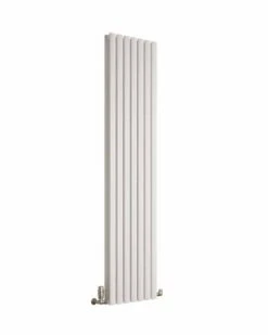 DQ Cove Double Sided 1800 X 413 White Vertical Radiator