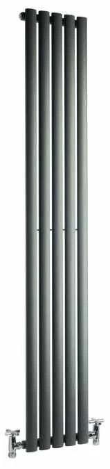 DQ Cove Single Sided 1800 X 295 Anthracite Texture Vertical Radiator