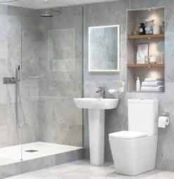 Ankam Rimless 4 Piece Toilet & Basin Set 11 Ankam Rimless 4 Piece Toilet & Basin Set -Abacus Store DIPTP0176 2 1