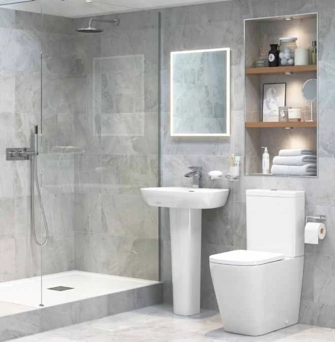 Ankam Rimless 4 Piece Toilet & Basin Set 3 Ankam Rimless 4 Piece Toilet & Basin Set - Image 3