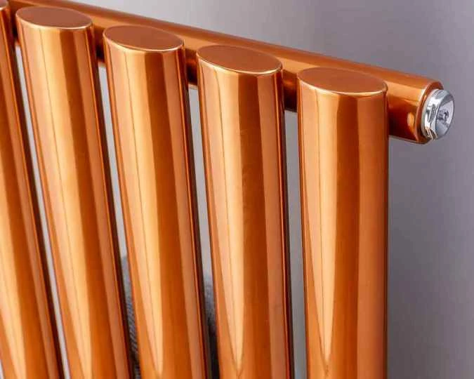 DQ Denali 1800 X 413 Copper Lacquer Stainless Steel Vertical Radiator 2 DQ Denali 1800 X 413 Copper Lacquer Stainless Steel Vertical Radiator - Image 2
