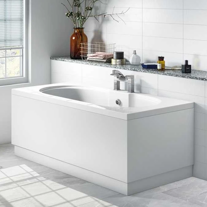HaLite Gloss White 700mm Bath End Panel - Waterproof & Solid 2 HaLite Gloss White 700mm Bath End Panel - Waterproof & Solid - Image 2