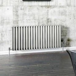 Cove Polished Stainless Steel Single Sided 600 X 590mm Designer Radiator - DQ Heating
