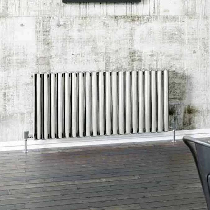 Cove Polished Stainless Steel Single Sided 600 X 1180mm Designer Radiator - DQ Heating 1 Cove Polished Stainless Steel Single Sided 600 X 1180mm Designer Radiator - DQ Heating