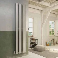 DQ Dune 1800 X 280 Stainless Steel Vertical Radiator Brushed Finish