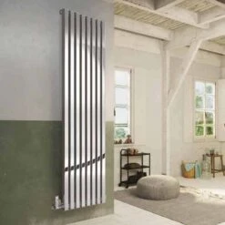DQ Dune 1800 X 280 Stainless Steel Vertical Radiator Polished Finish