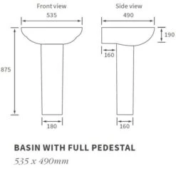 Muscovy 4 Piece Toilet & Basin Set 14 Muscovy 4 Piece Toilet & Basin Set -Abacus Store RDBS1756 tech 1