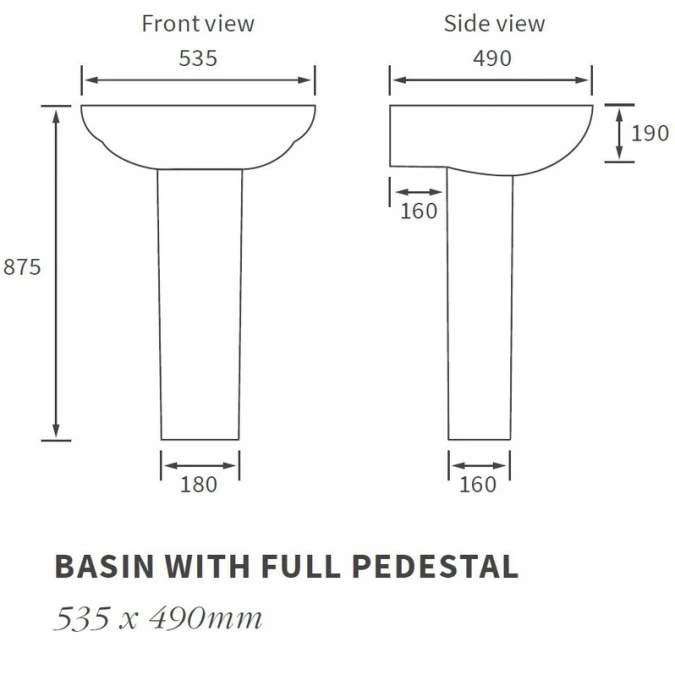Muscovy 4 Piece Toilet & Basin Set 7 Muscovy 4 Piece Toilet & Basin Set - Image 7