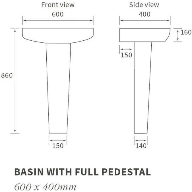 Ankam 4 Piece Set, Rimless Comfort Height Toilet & Basin 4 Ankam 4 Piece Set, Rimless Comfort Height Toilet & Basin - Image 4