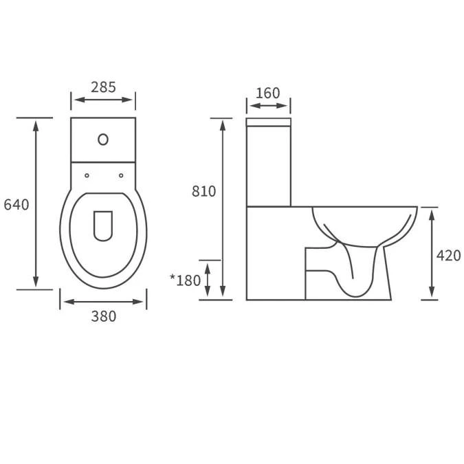 Muscovy 4 Piece Toilet & Basin Set 8 Muscovy 4 Piece Toilet & Basin Set - Image 8