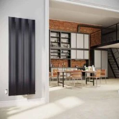 DQ Ruvo 1800 X 635 Matt Anthracite Aluminium Vertical Radiator
