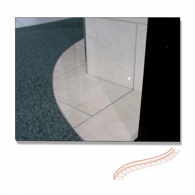 Abacus 12mm Flexible Silver Tile Trim - 2.5m 1 Abacus 12mm Flexible Silver Tile Trim - 2.5m