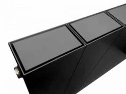 DQ Vela 1900 X 367 Aluminium Vertical Radiator Anthracite Matt -Abacus Store Vela Inset Anthracite