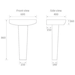 Ankam Bathroom Suite, 600mm Basin, Close Toilet & 1700 Bath 11 Ankam Bathroom Suite, 600mm Basin, Close Toilet & 1700 Bath -Abacus Store ankam basin and ped tech 1