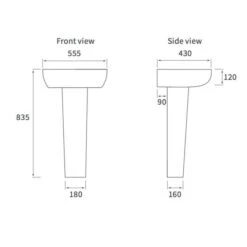 Campbell Bathroom Suite, 555mm Basin, Close Toilet & 1700 Bath 11 Campbell Bathroom Suite, 555mm Basin, Close Toilet & 1700 Bath -Abacus Store campbell basin and ped tech