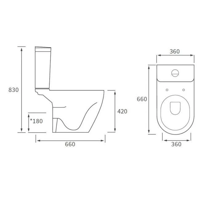 Campbell Bathroom Suite, 555mm Basin, Close Toilet & 1700 Bath 6 Campbell Bathroom Suite, 555mm Basin, Close Toilet & 1700 Bath - Image 6
