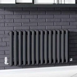 Cassius 550 X 993mm Designer Radiator Anthracite Texture - DQ Heating