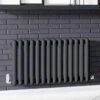 Cassius 550 X 1202mm Designer Radiator Anthracite Texture - DQ Heating