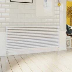 Cube Double 600 X 971mm Designer Radiator White - DQ Heating