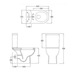 RAK Tonique Bathroom Suite With 1700 X 700mm Bath 15 RAK Tonique Bathroom Suite With 1700 X 700mm Bath -Abacus Store frontline luna wc tech