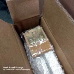 HaLite Gloss White 700mm Bath End Panel - Waterproof & Solid 8 HaLite Gloss White 700mm Bath End Panel - Waterproof & Solid -Abacus Store halite fixings 1