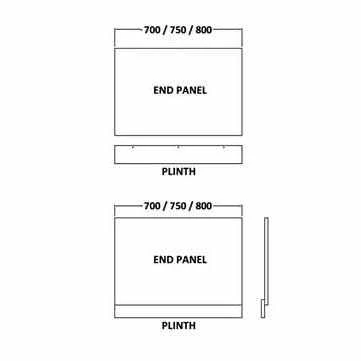 HaLite Gloss White 750mm Bath End Panel - Waterproof & Solid 5 HaLite Gloss White 750mm Bath End Panel - Waterproof & Solid - Image 5