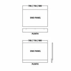 HaLite Gloss White 700mm Bath End Panel - Waterproof & Solid 9 HaLite Gloss White 700mm Bath End Panel - Waterproof & Solid -Abacus Store halite spec end