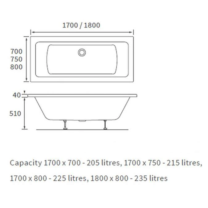 Ankam Bathroom Suite, 600mm Basin, Close Toilet & 1700 Double Ended Bath 7 Ankam Bathroom Suite, 600mm Basin, Close Toilet & 1700 Double Ended Bath - Image 7