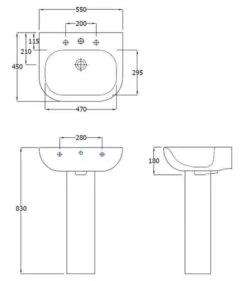 RAK Tonique Bathroom Suite With 1700 X 700mm Bath 12 RAK Tonique Bathroom Suite With 1700 X 700mm Bath -Abacus Store luna 550mm basin tech rubberduck bathrooms 1