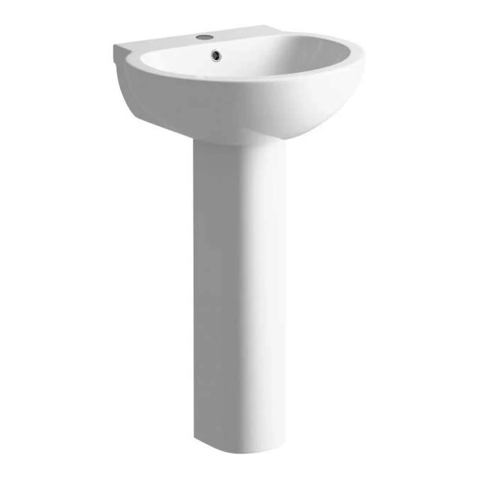 Muscovy Bathroom Suite, Basin, Close Close Toilet & Double Ended Bath 1700mm 2 Muscovy Bathroom Suite, Basin, Close Close Toilet & Double Ended Bath 1700mm - Image 2