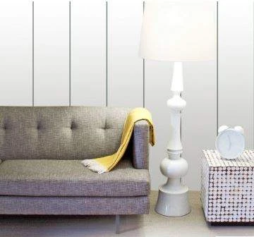 Neptune 200 Moderna White & Chrome Flat Panel - PVC Plastic Wall & Ceiling Cladding - 4m - 5 Pack 4 Neptune 200 Moderna White & Chrome Flat Panel - PVC Plastic Wall & Ceiling Cladding - 4m - 5 Pack - Image 4