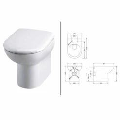 Classic White Gloss Bathroom Furniture Pack Inc Cistern, Toilet Pan, Seat & Basin - Nuie 9 Classic White Gloss Bathroom Furniture Pack Inc Cistern, Toilet Pan, Seat & Basin - Nuie -Abacus Store sat001 pan