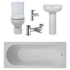 RAK Tonique Bathroom Suite With 1700 X 700mm Bath