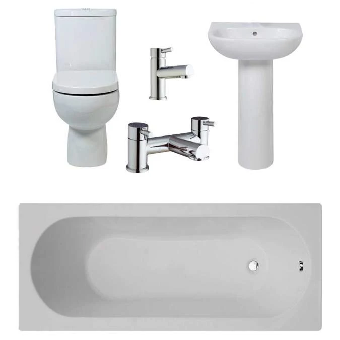 RAK Tonique Bathroom Suite With 1700 X 700mm Bath 1 RAK Tonique Bathroom Suite With 1700 X 700mm Bath